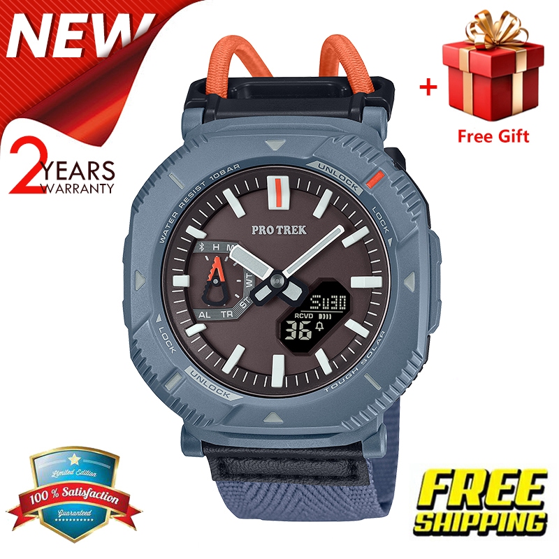 (ของแท้ 100%) คาสิโอCasio นาฬิกาคาสิโอของแท้ นาฬิกาข้อมือผู้ชาย CMGประกันภัย 1 ปีรุ่น PRJ-B001 นาฬิก