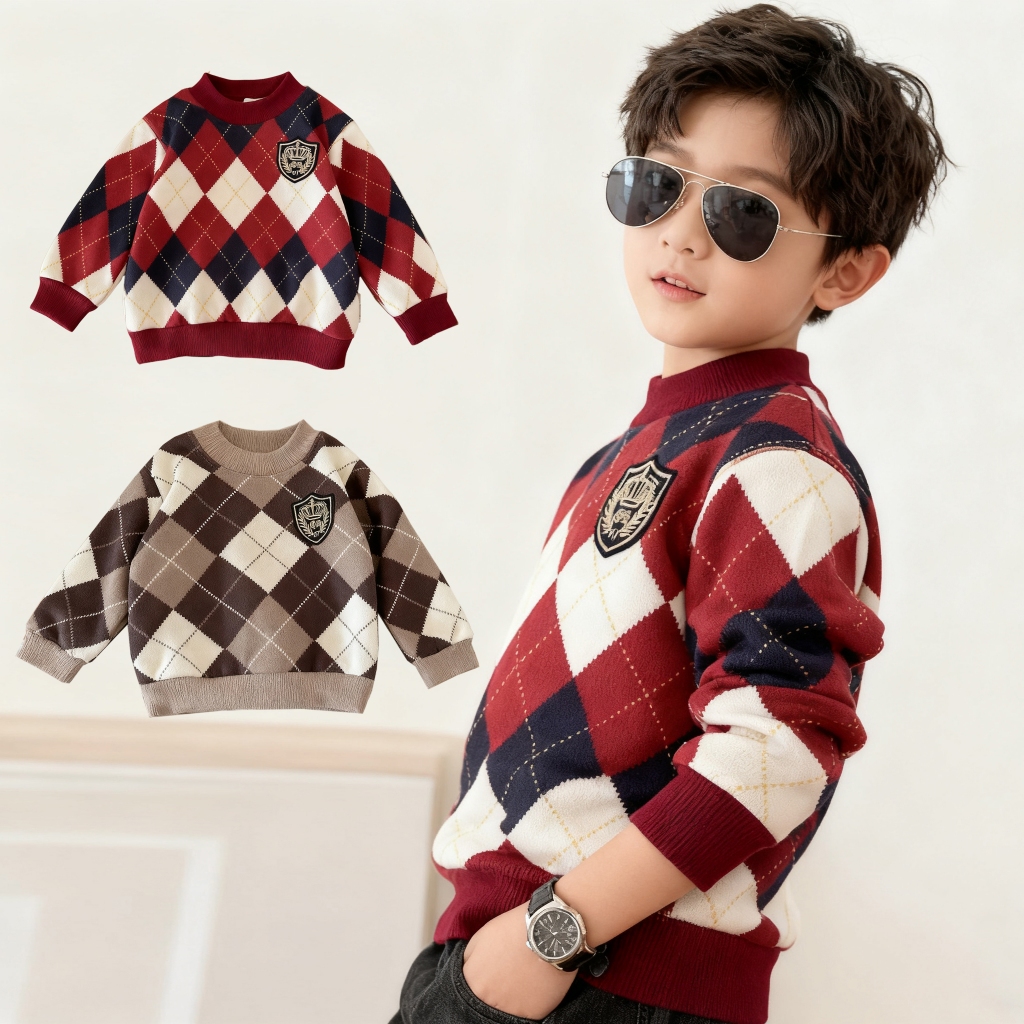 เสื้อกันหนาวแขนยาวรุ่นใหม่สำหรับเด็กชายและเด็กหญิง มีลวดลายแฟชั่นสไตล์เกาหลี ทำจากผ้าฝ้าย ใส่สบาย เหมาะสำหรับเด็กอายุ 4-12 ปี เป็นเสื้อแขนยาวสไตล์เบสบอลที่ทันสมัย
