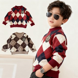 เสื้อกันหนาวแขนยาวรุ่นใหม่สำหรับเด็กชายและเด็กหญิง มีลวดลายแ…