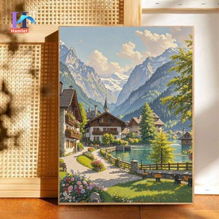 Hamlet40x50ซม.ระบายสีตามตัวเลข,ติดตั้งกรอบเรียบร้อยแล้ว,ภาพร…