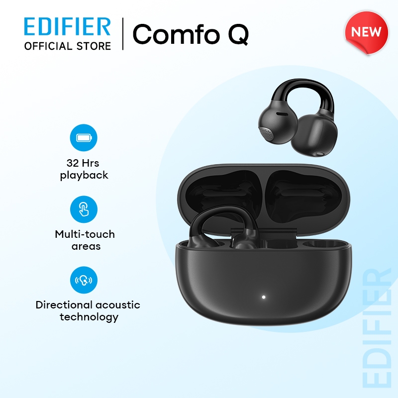 EDIFIER Comfo Q/Lolliclip หูฟังไร้สายแบบเปิดหูบ Bluetooth 5.4 หูฟังพร้อมไดรเวอร์ไดนามิก 13 มม. ANC แ