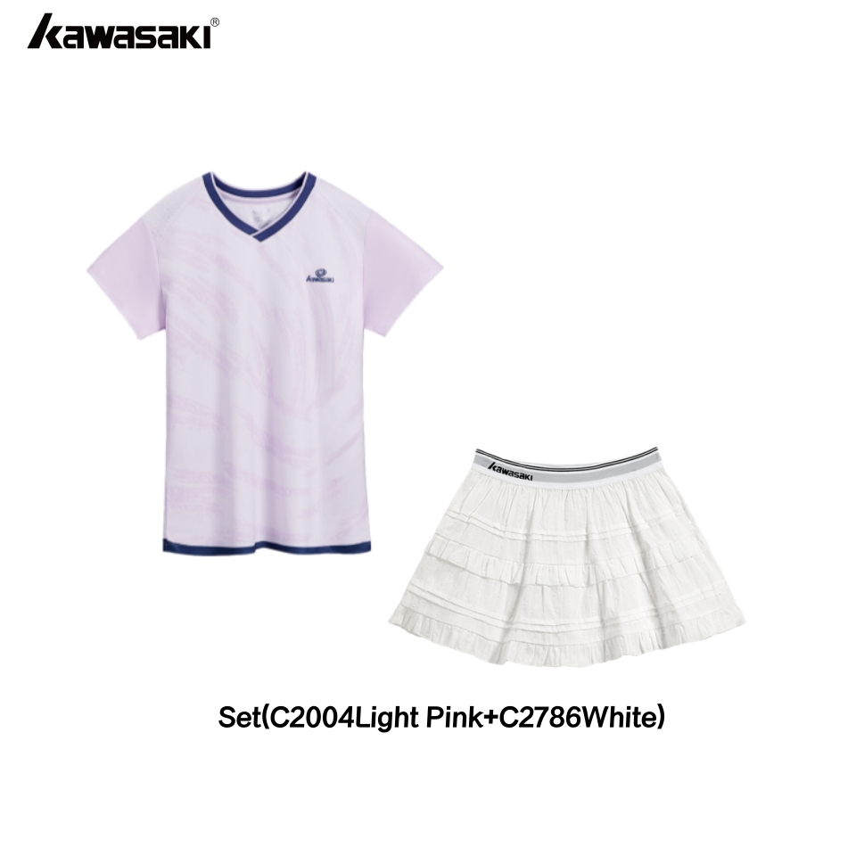 KAWASAKI คาวาซากิ 2025 ใหม่แบดมินตันย์กีฬาเสื้อยืดผู้ชายและผู้หญิงเหงื่อ-ไส้ตะเกียง แห้งเร็วระบายอากาศเสื้อลําลอง ค2004&ค2785&ค2790&ค2786&ค2787 - รูปที่ 2