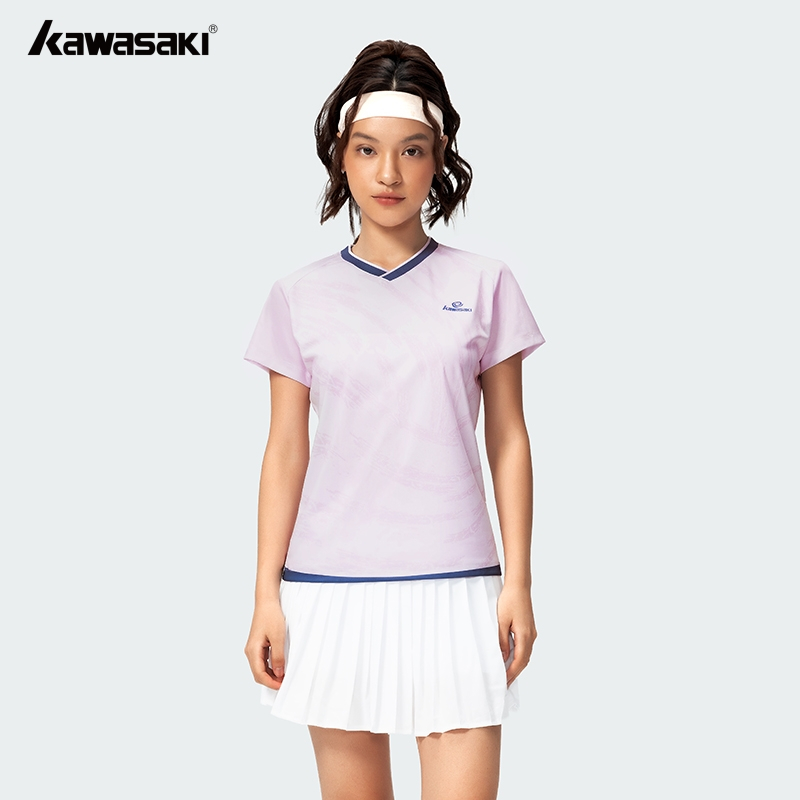 KAWASAKI คาวาซากิ 2025 ใหม่แบดมินตันย์กีฬาเสื้อยืดผู้ชายและผู้หญิงเหงื่อ-ไส้ตะเกียง แห้งเร็วระบายอากาศเสื้อลําลอง ค2004&ค2785&ค2790&ค2786&ค2787