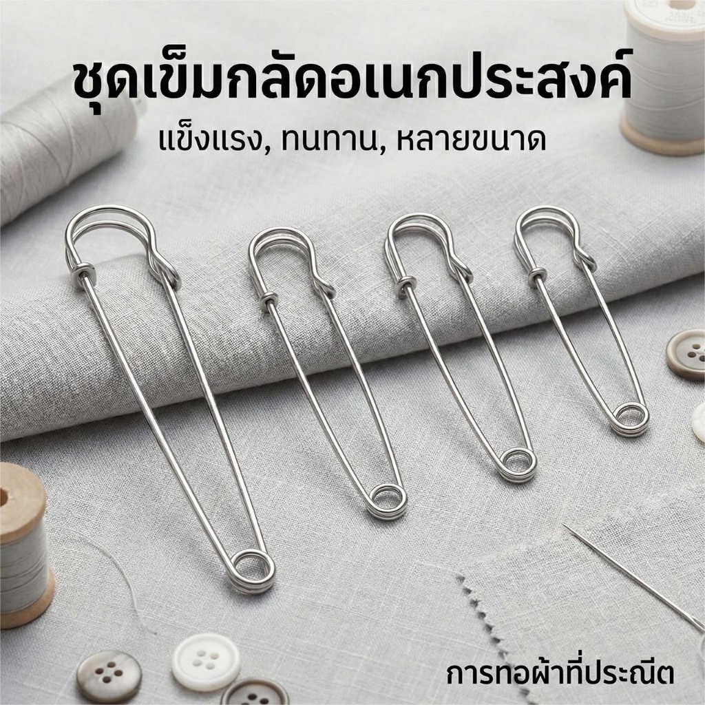 St.kunkka 60-100 มม. เข็มกลัด อะไหล่เข็มกลัด เข็มกลัดคนท้อง DIYอุปกรณ์ทำเครื่องประดับ 5-10 ชิ้น