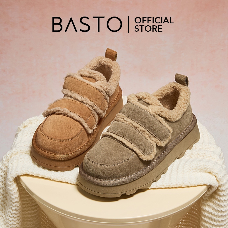BASTO Women's Warm Fleece Snow Boots รองเท้าบูทหิมะ รองเท้าผ้าฝ้าย เบอร์เคนสต็อค L5628