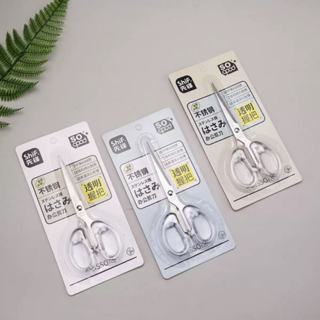 กรรไกรสแตนเลส ด้ามจับพลาสติกสีใส พกพาสะดวก สําหรับโรงเรียน ส…