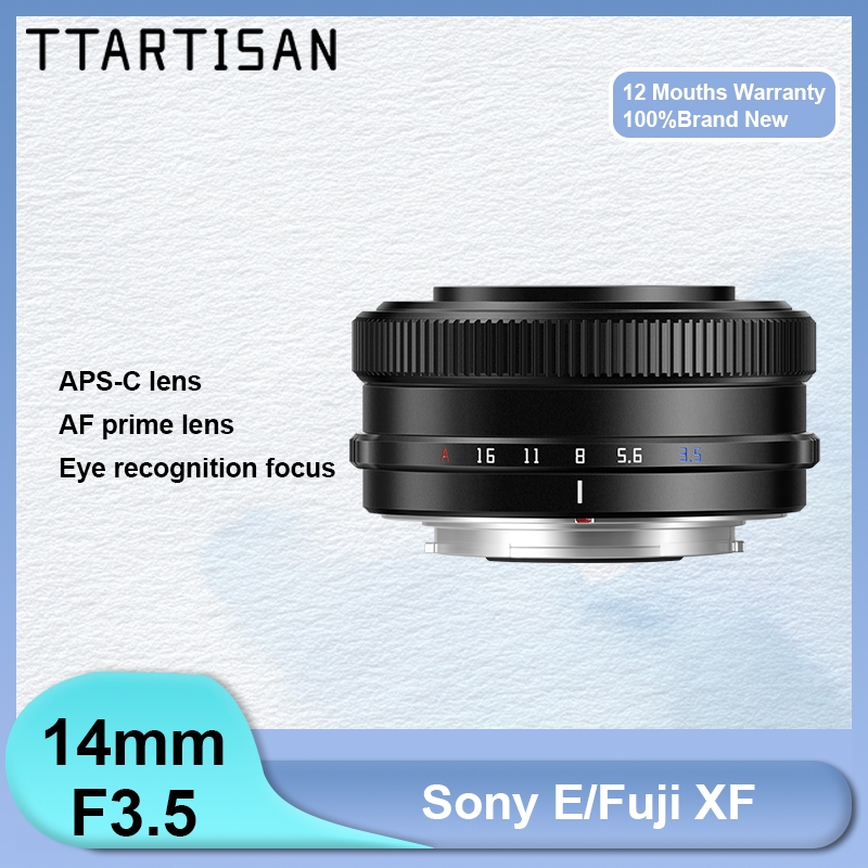TTArtisan 14 มม.F3.5 AF Auto Focus APS-C ASPH มุมกว้าง Prime เลนส์สําหรับกล้อง Sony E A6000 ZVE10 FX