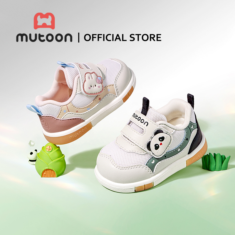 MutoonBaby Pre-Walker Shoes 2026 Spring – Soft Sole Squeaky Shoes สําหรับเด็กชายและเด็กหญิง