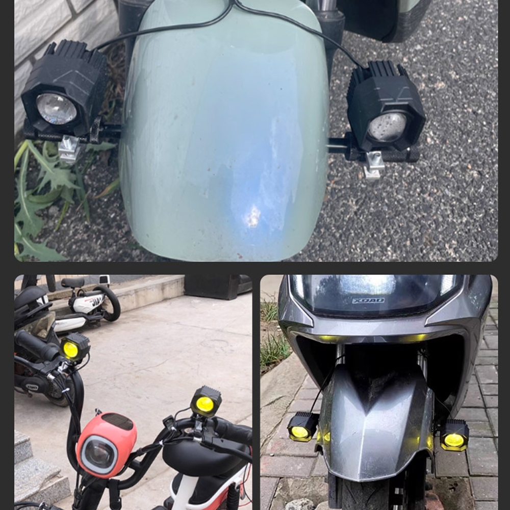 รถจักรยานยนต์ Super Bright led Ready Stocklight Paving Far Near Light Tangent Lens ไฟหน้าภายนอก ราคา ถูกที่สุด ดีลบีเคเค แกลเลอรีภาพที่ 3