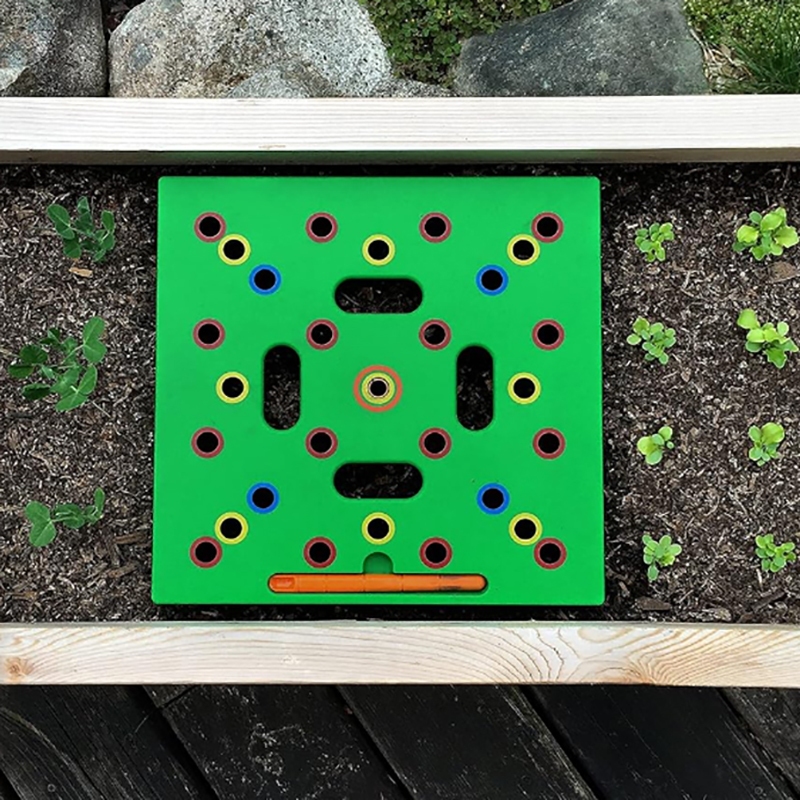Seeding Square - เครื่องมือเว้นวรรคเมล็ดและต้นกล้าสําหรับเก็บเกี่ยวที่ใหญ่กว่า, พืชจัดและวัชพืช Fewe