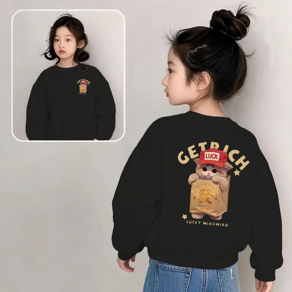 เสื้อกันหนาวลายการ์ตูนสำหรับเด็ก แขนยาว สไตล์หลวมน่ารัก สำหรับฤดูหนาว ราคา ถูกที่สุด ดีลบีเคเค แกลเลอรีภาพที่ 7