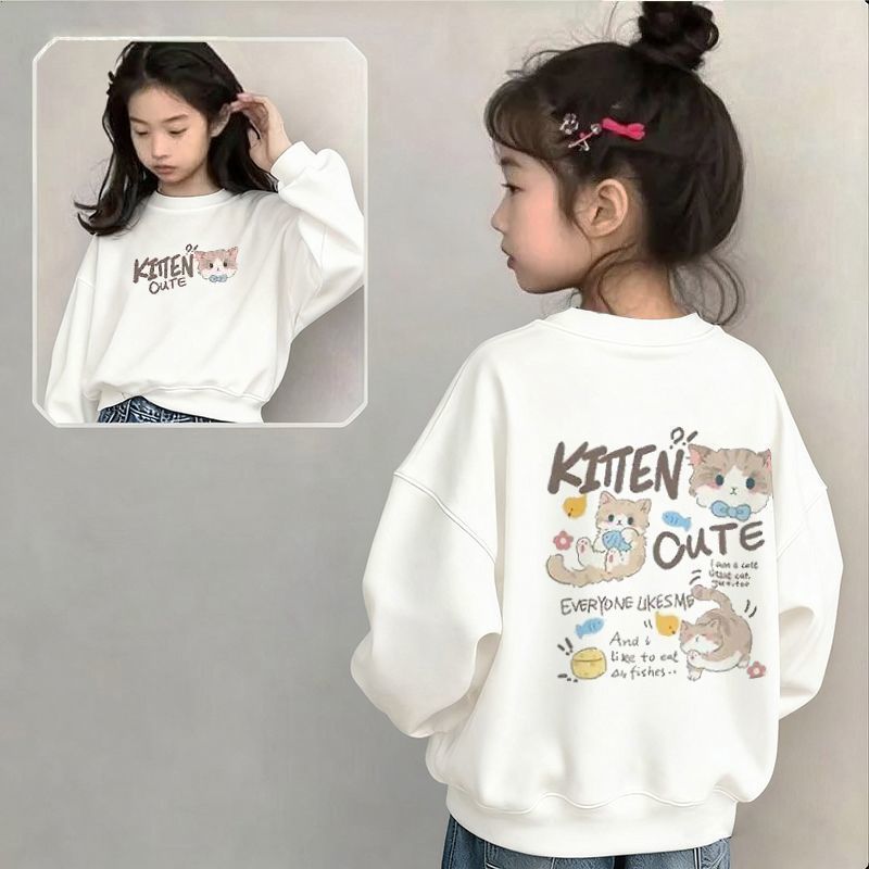 เสื้อกันหนาวลายการ์ตูนสำหรับเด็ก แขนยาว สไตล์หลวมน่ารัก สำหรับฤดูหนาว ราคา ถูกที่สุด ดีลบีเคเค แกลเลอรีภาพที่ 6