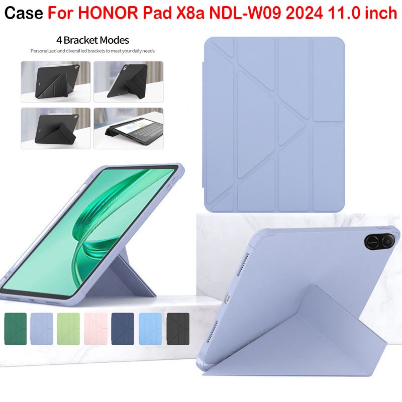 สําหรับ HONOR Pad X8a NDL-W09 2024 11.0 นิ้วแฟชั่น Y-รูป multi-fold ฝาครอบ HONOR Pad X8a NDL-W09 202
