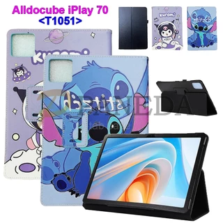 สําหรับ Alldocube iPlay 70 2025 10.1" T1051 แท็บเล็ตPC Universalกรณีแฟชั่นทาสีรูปแบบFlip Stand CoverหนังPUป้องกันกรณี