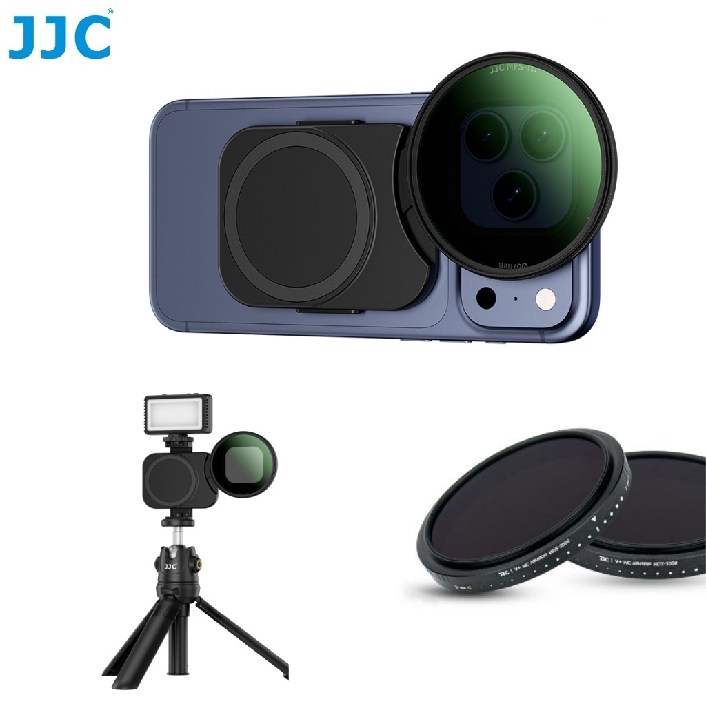 JJC Phone Filter Adapter อะแดปเตอร์กรองโทรศัพท์แม่เหล็กสําหรับสมาร์ทโฟน Apple 17/16/15/14 Pro Max 17/16/15/14 Plus 17/16/15/14 ใช้กับตัวกรอง ND CPL NDV ขนาด 67 มม.