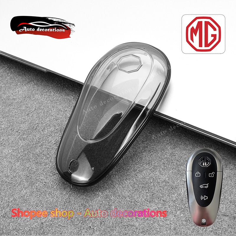 MG S5 EV D+ V+ X+ เคสกุญแจรีโมท MG S5 EV CYBERSTER ปลอกกุญแจใส MG S5 EV สมาร์ทคีย์