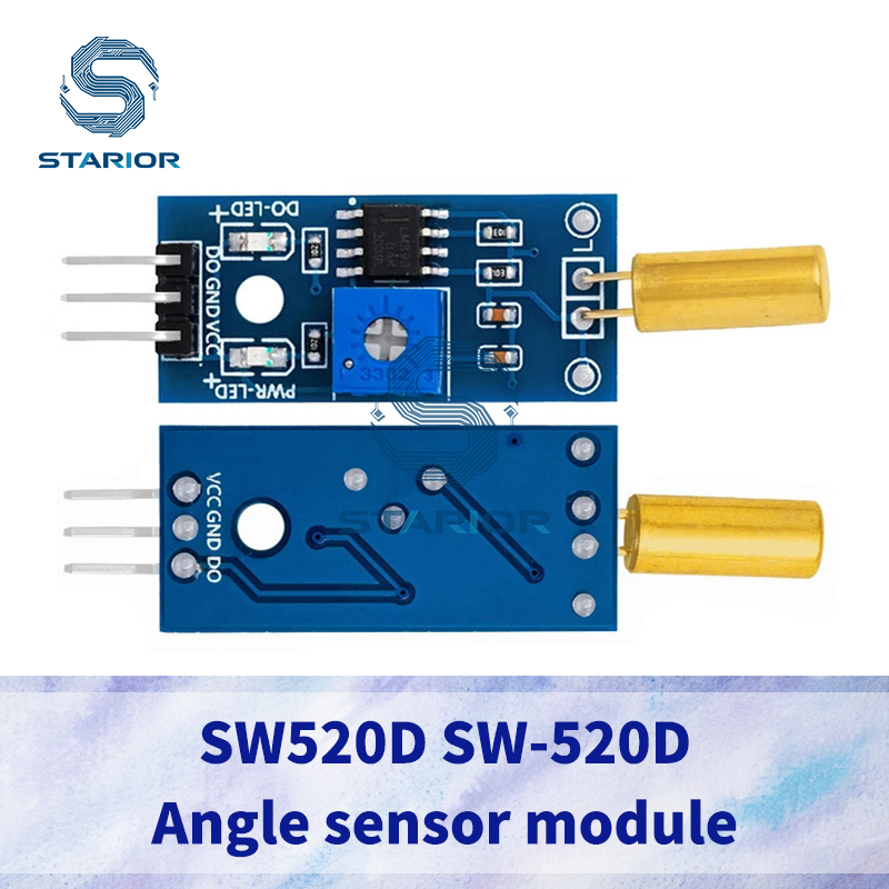 1 ~ 5 ชิ้น Golden SW520D SW-520D โมดูลเซ็นเซอร์มุม Ball switch โมดูลเซ็นเซอร์เอียง