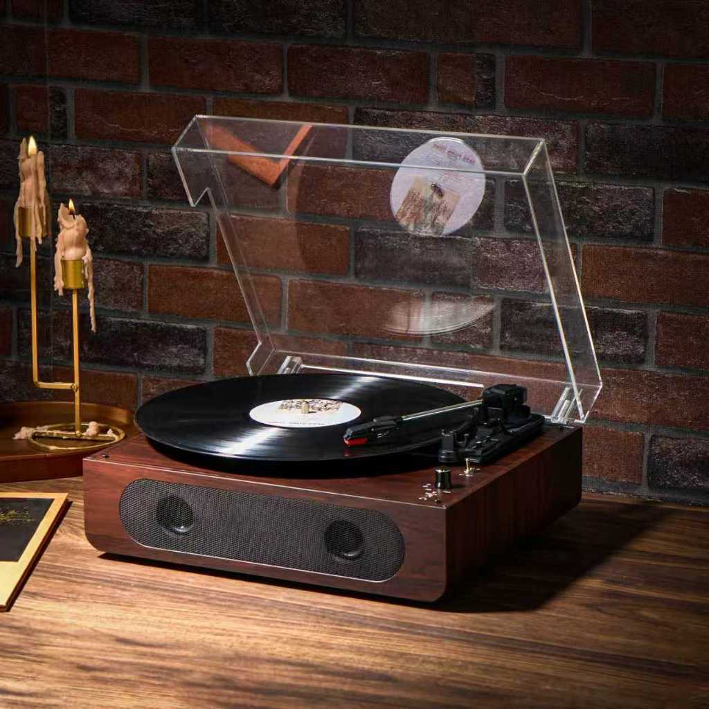 Middix Gramophone desktop retro เครื่องเล่นแผ่นเสียงไวนิล สามารถเชื่อมต่อกับลําโพงบลูทูธได้