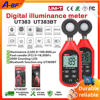 UNI-T UT383/UT383BT Digital Lux Meter ความแม่นยําสูง 0~19990…