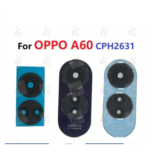 เลนส์กล้องพร้อมฝาครอบกรอบสําหรับ OPPO A60 CPH2631