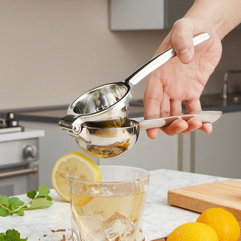 เครื่องคั้นมะนาวมือหมุน สแตนเลส 304 | Manual 304 Stainless Steel Lemon Squeezer – Citrus & Lime Hand Juicer