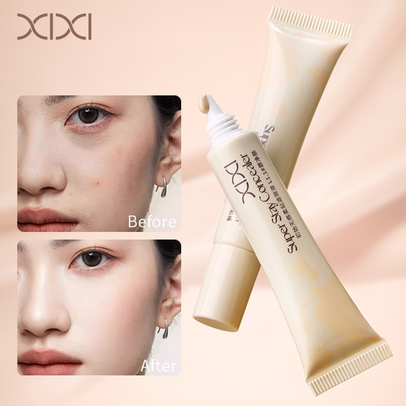 XIXI Liquid คอนซีลเลอร์ 10g - Long Lasting Moisten Cover Acne Marks Dark Circles กันน้ํา Smudgeproof
