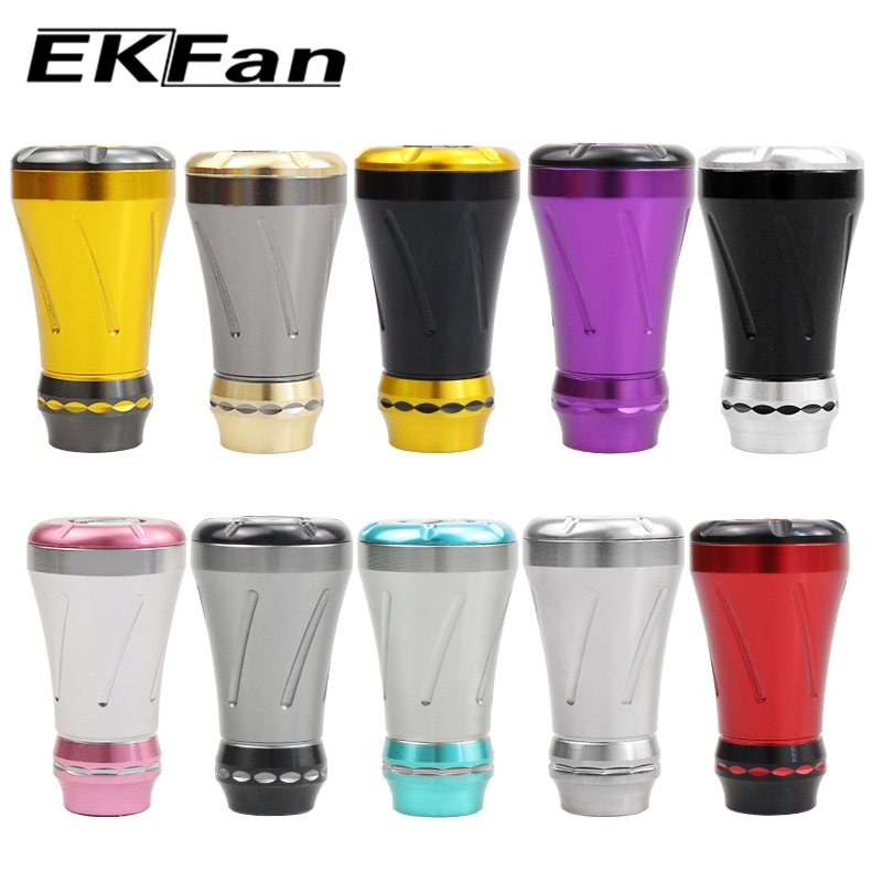EKFan 1PC with shaft for shiamano daiwa abu Aluminum Alloy knob Spinning Baitcasting Fishing Reel Ha