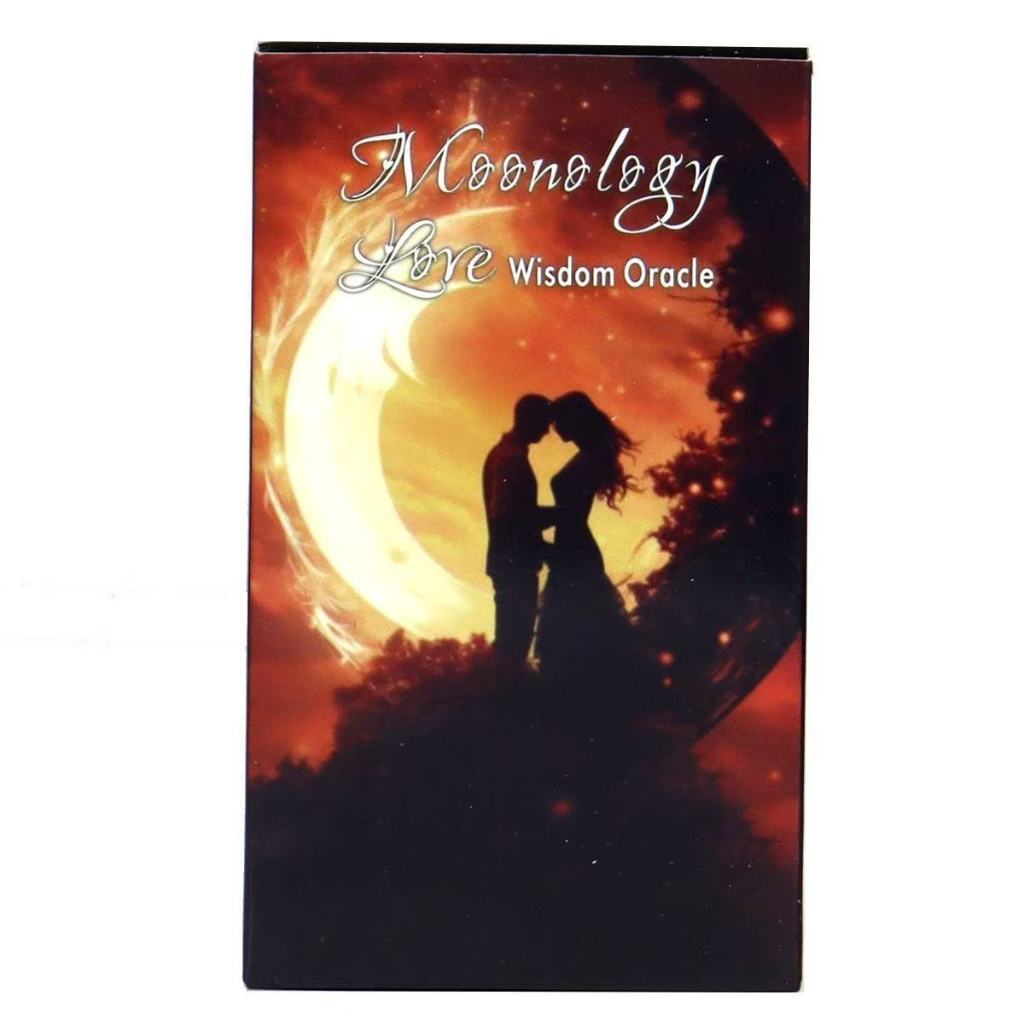 10.3 * 6 ซม. Moonology Love Wisdom Oracle Card ภาษาอังกฤษเกมกระดานการ์ดเกม Moonology Love Wisdom Ora