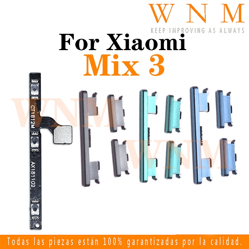 สําหรับ Xiaomi Mix 3 ปุ่ม Power flex เปิด/ปิดปุ่มสวิทช์ด้านข้าง Key Volume Up Down Flex Cable โทรศัพท์มือถือ Part