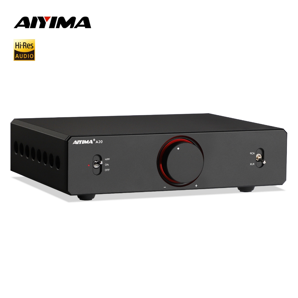 AIYIMA A20 เครื่องขยายเสียงสเตอริโอ TPA3255 2.1-Channel HiFi PFFB 300W*2 เครื่องขยายเสียง HPF LME497