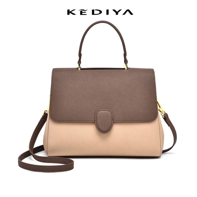 KEDIYA 2026 Fashion Handbags For Women Large Capacity Work & Commute Contrast Shoulder & Crossbody B