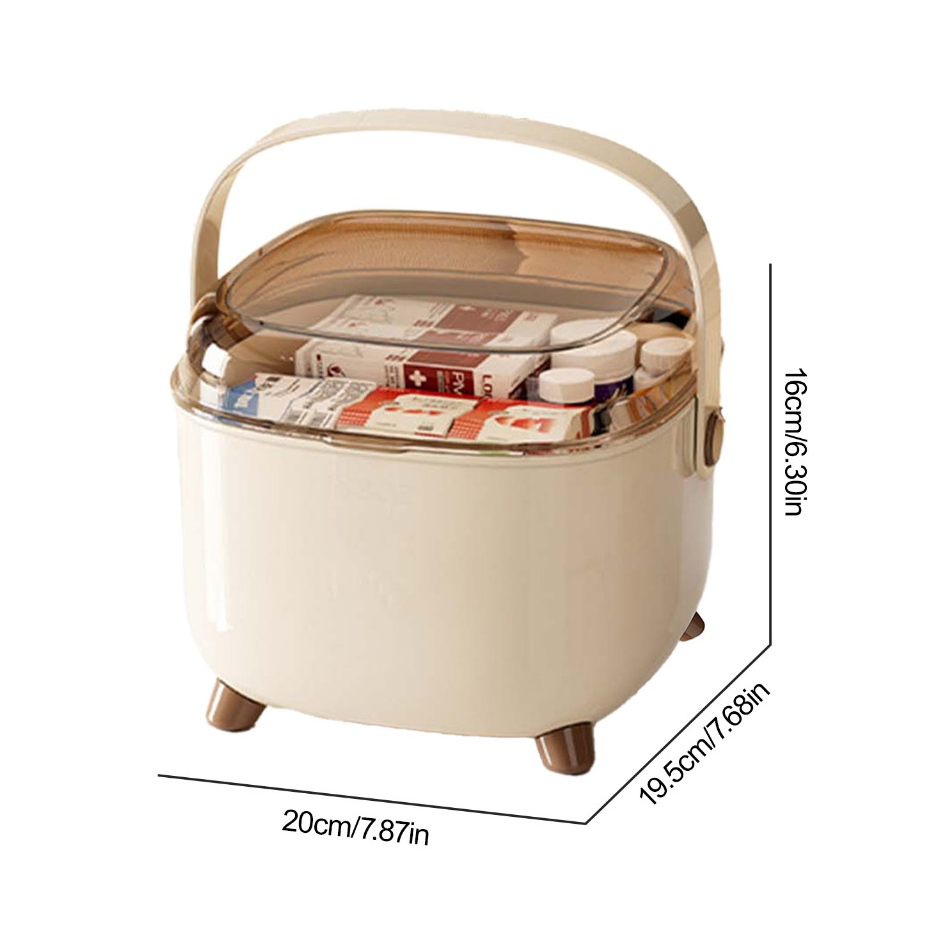 Vexel กล่องเก็บยา กล่องเก็บยาพกพา ตู้ยาครอบครัว ดีไซน์เป็นชั้นๆ การจัดเก็บที่ดีเยี่ยม หายาได้เร็ว - รูปที่ 6