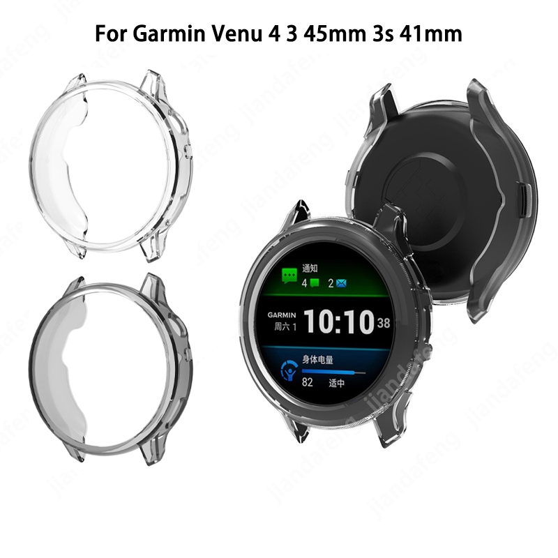 เคสป้องกันโปร่งใส TPU บางเฉียบสําหรับ Garmin Venu 4 3 45 มม. 3s 41 มม.