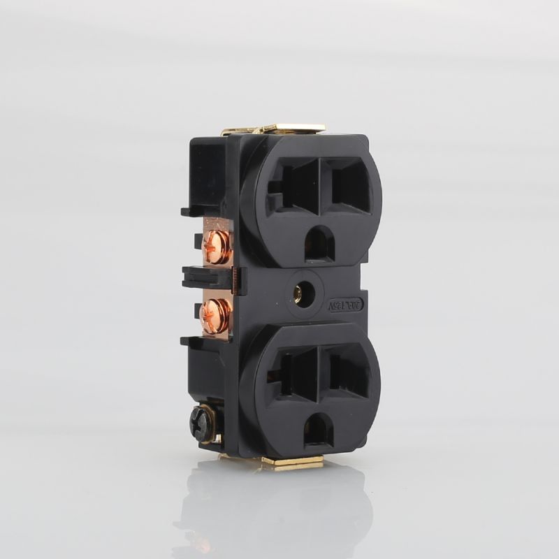 ปลั๊กไฟ Hifi Us 20a Ac Power Receptacle Socket ผู้จัดจําหน่ายทองแดงสีแดง