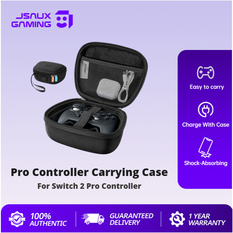 JSAUX Pro Controller กระเป๋าถือสําหรับ Switch 2 Controller Case Joy-Con Storage Case Nintendo Switch Pro-BG0127