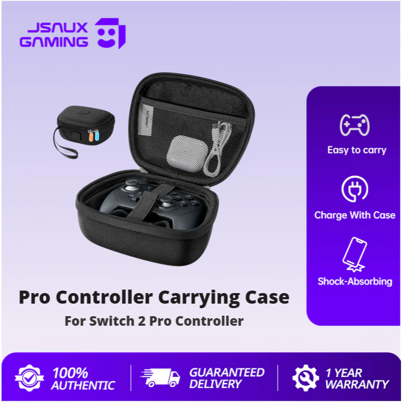 JSAUX Pro Controller กระเป๋าถือสําหรับ Switch 2 Controller Case Joy-Con Storage Case Nintendo Switch Pro-BG0127
