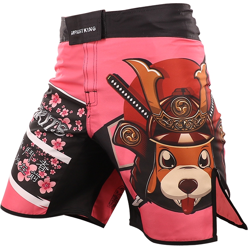 MMA ที่ครอบคลุมการฝึกอบรม Jujitsu Quick-Drying Sanda UFC กางเกงขาสั้นต่อสู้มวยไทยมวยกีฬาฟิตเนสที่กํา