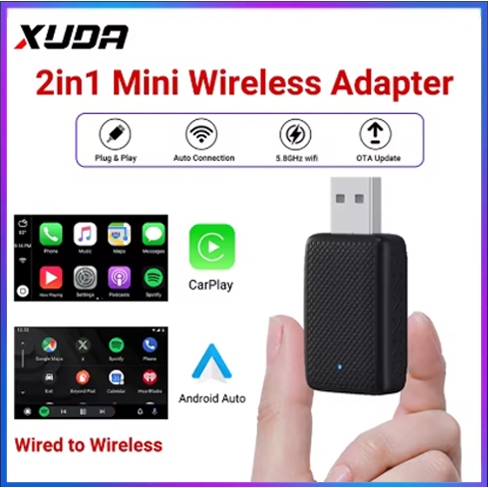 Wireless CarPlay android auto adapter สําหรับรถยนต์แบบมีสายจากโรงงาน, Wireless CarPlay & Android aut
