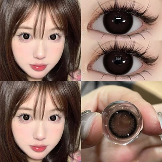 {องศา -0.00~-5.00} UYAAI คอนแทคเลนส์สายตาสั้น 14.5 มม. คอนเทคเลนส์สีดํา คอนแทคเลนส์สีธรรมชาติ