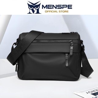 MENSPE กระเป๋าสะพายไหล่ผู้ชายแฟชั่นกระเป๋า Messenger ความจุข…