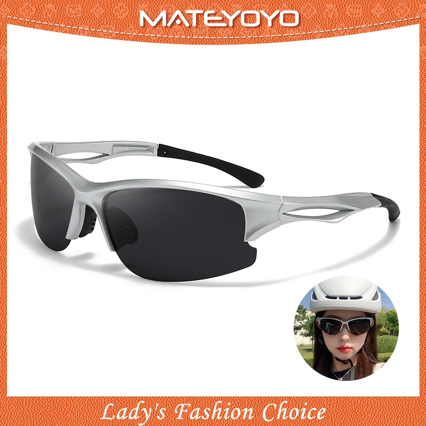 MATEYOYO แว่นกันแดดผู้ชายผู้หญิง TAC กีฬากลางแจ้งโพลาไรซ์ UV400 น้ำหนักเบาสะอาดวิสัยทัศน์ขี่ขับรถแว่นกันแดด