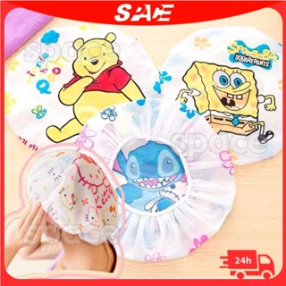 หมวกอาบน้ําการ์ตูนน่ารักญี่ปุ่นหมวกอาบน้ํากันน้ําแชมพูหมวกป้…
