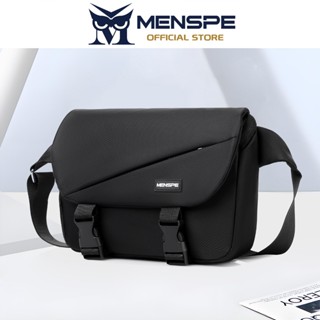 MENSPE กระเป๋าสะพายไหล่แฟชั่นสําหรับผู้ชายกระเป๋าสะพายกระเป๋…