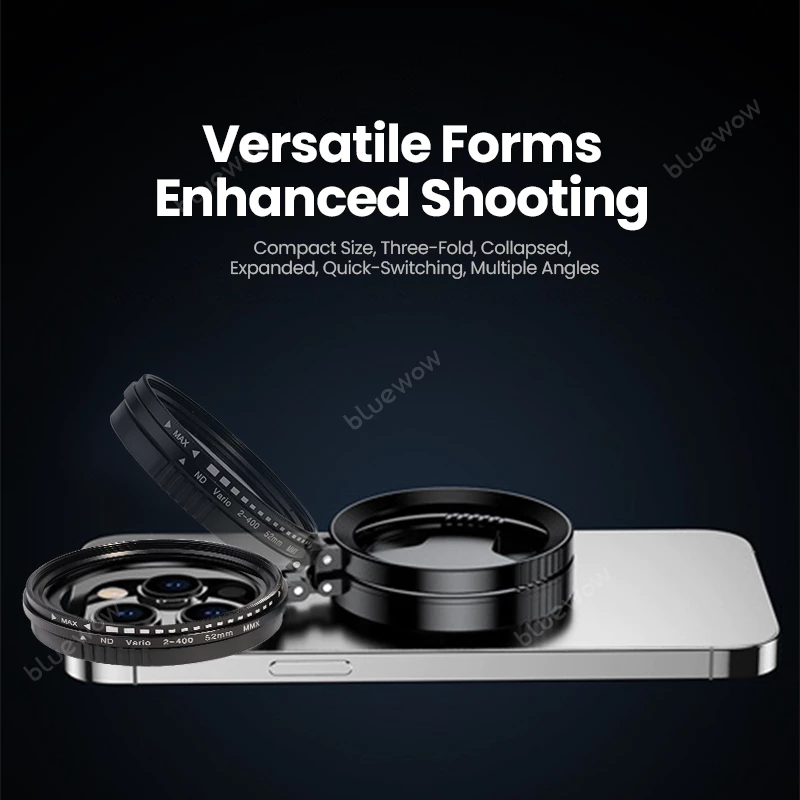BlueWow 52 มม.แม่เหล็ก ND Filter Neutral Density Filter ขาตั้งแม่เหล็กสําหรับสมาร์ทโฟน Vlogging ขาตั้งกรองวงเล็บเลนส์กล้อง thumbnail 8