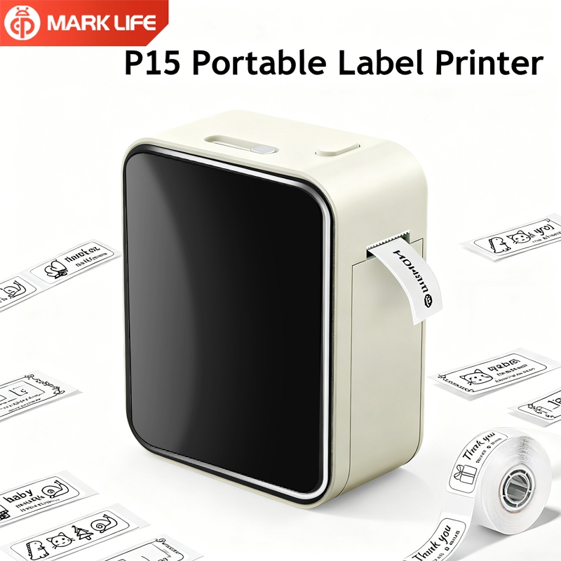 Marklife Label Printer P15 Bluetooth Label Sticker Thermal Mini Portable Wireless Label Printer