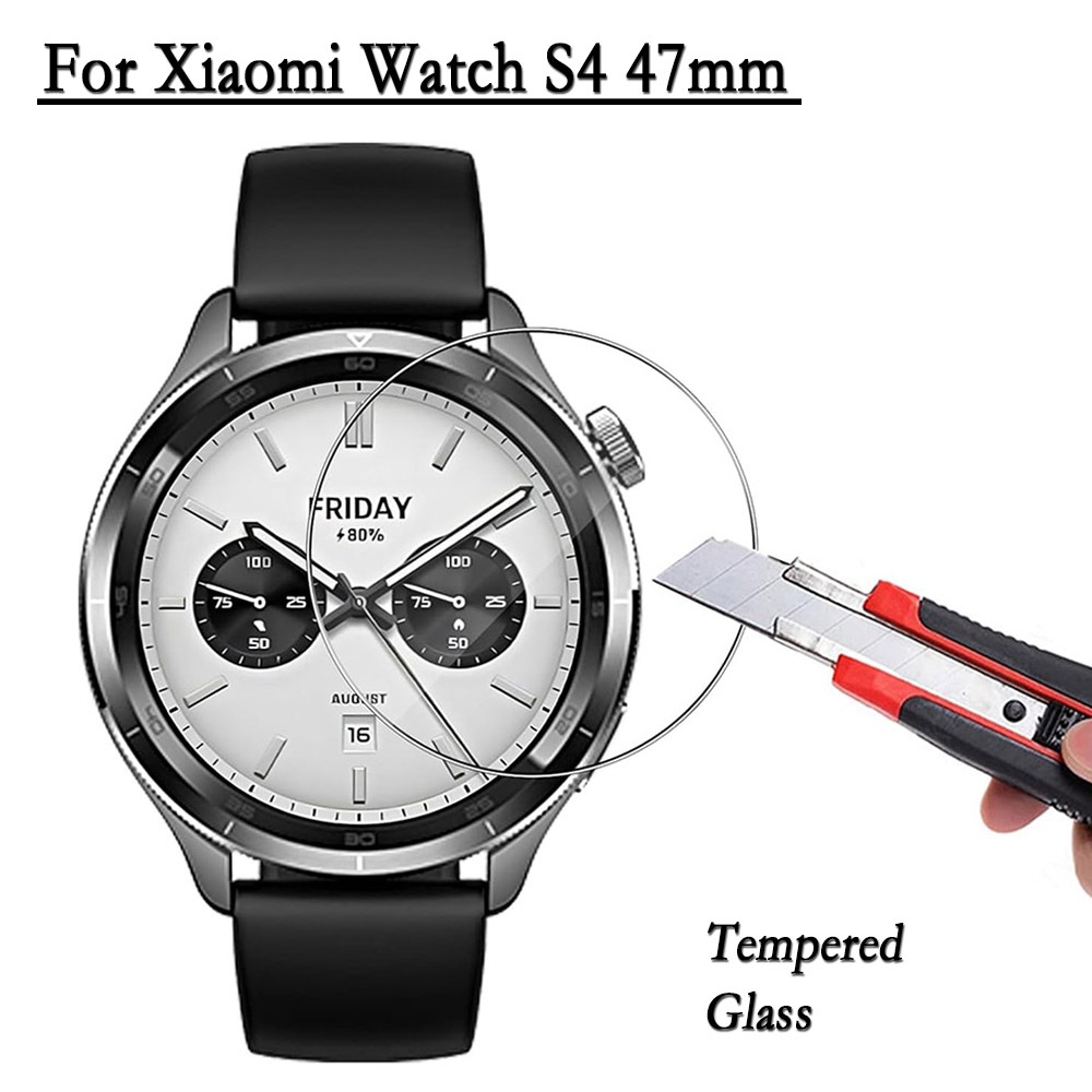 3pcs สําหรับ Xiaomi นาฬิกา S4 47 มม.ฟิล์ม Anti-Scratch ฟิล์มกระจกนิรภัยแบบเต็มหน้าจอฟิล์มสําหรับ Xia