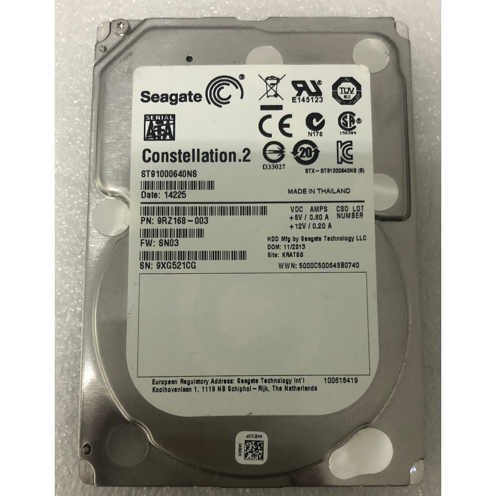 Seagate ST91000640NS 1TB SATA 2.5" 6Gbs สําหรับฮาร์ดดิสก์ SERVER