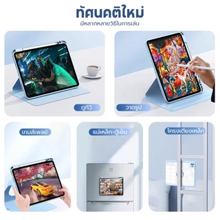KINGONE เคสไอแพด เคส สําหรับ Air5 Air4 10.9Pro11 12.9 Gen7/8/9 Gen10/11 10.9 Air6 Air7 เคสไอแพดใส
