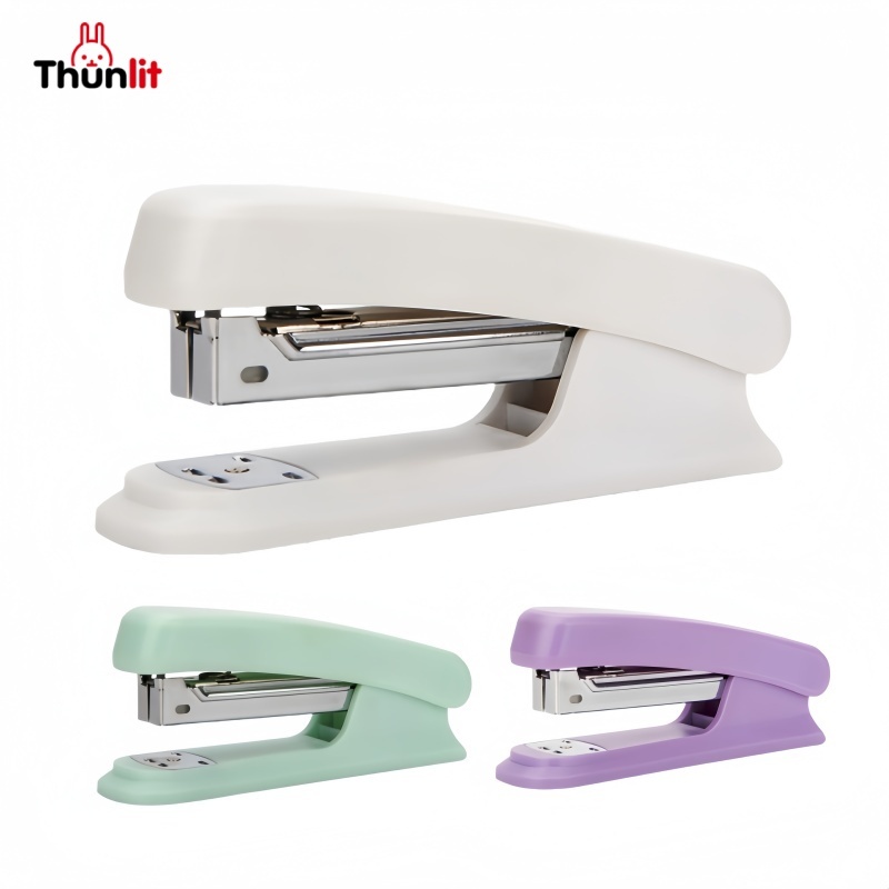Thunlit Medium Stapler Student Teacher Book Binding เครื่องเย็บกระดาษสํานักงานประหยัดแรงงานเครื่องเขียนโรงเรียนขายส่ง