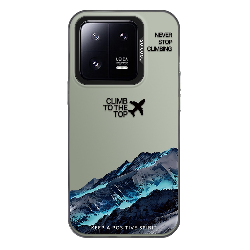 สําหรับ Xiaomi 13 Pro,รูปแบบภูเขาหิมะ,กันรอยขีดข่วน,และให้ความรู้สึกมือที่ดี,เคสโทรศัพท์ IMD ป้องกันการตกแบบด้านคุณภาพสูง